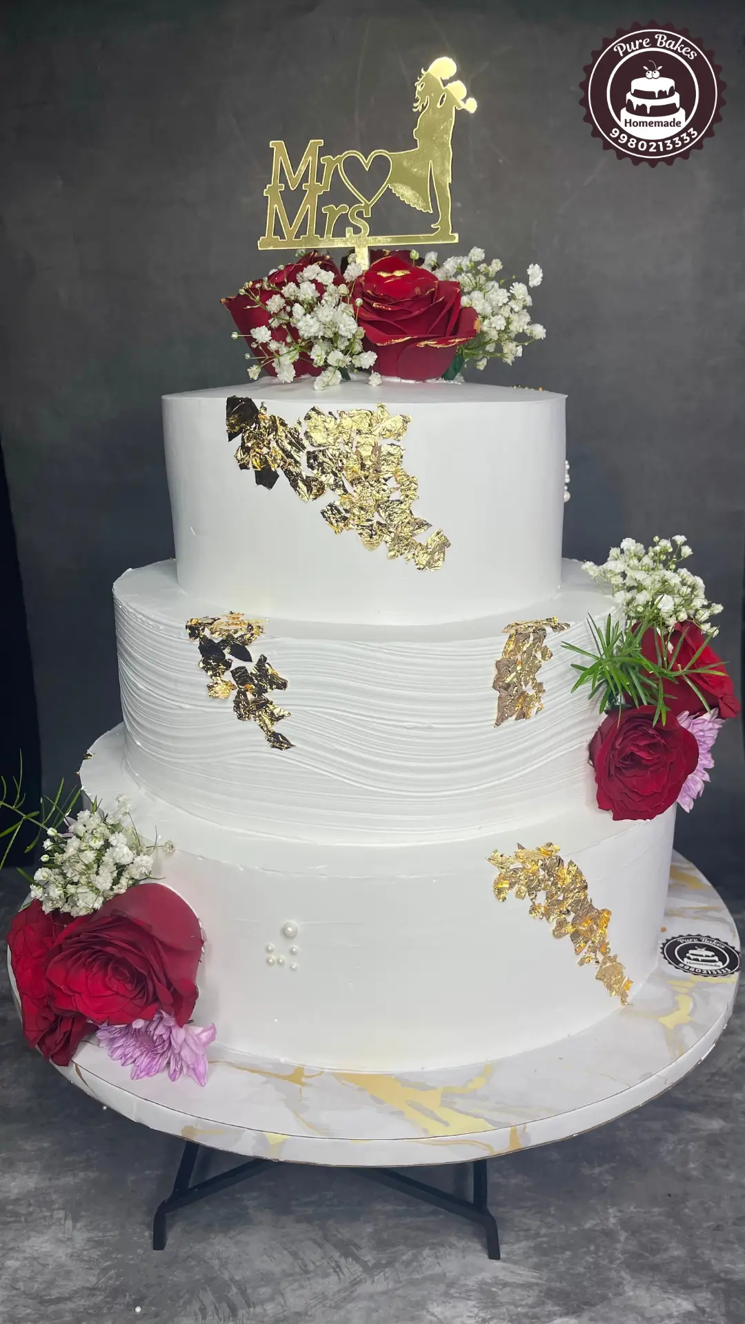 Mr and Mrs Cake Topper Design — Pure Bakes Hyderabad